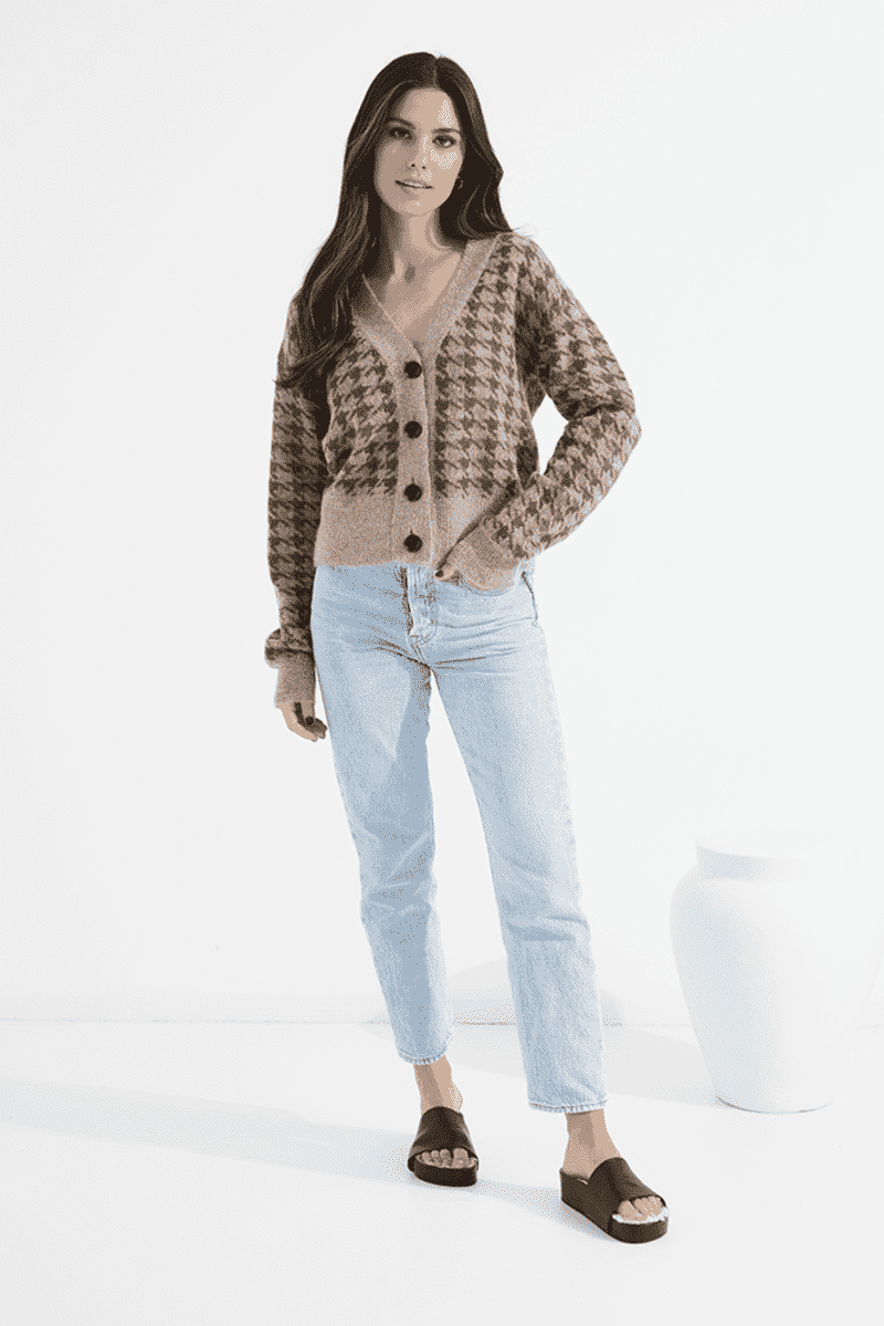 TUESDAY Houndstooth Cardy MOlive