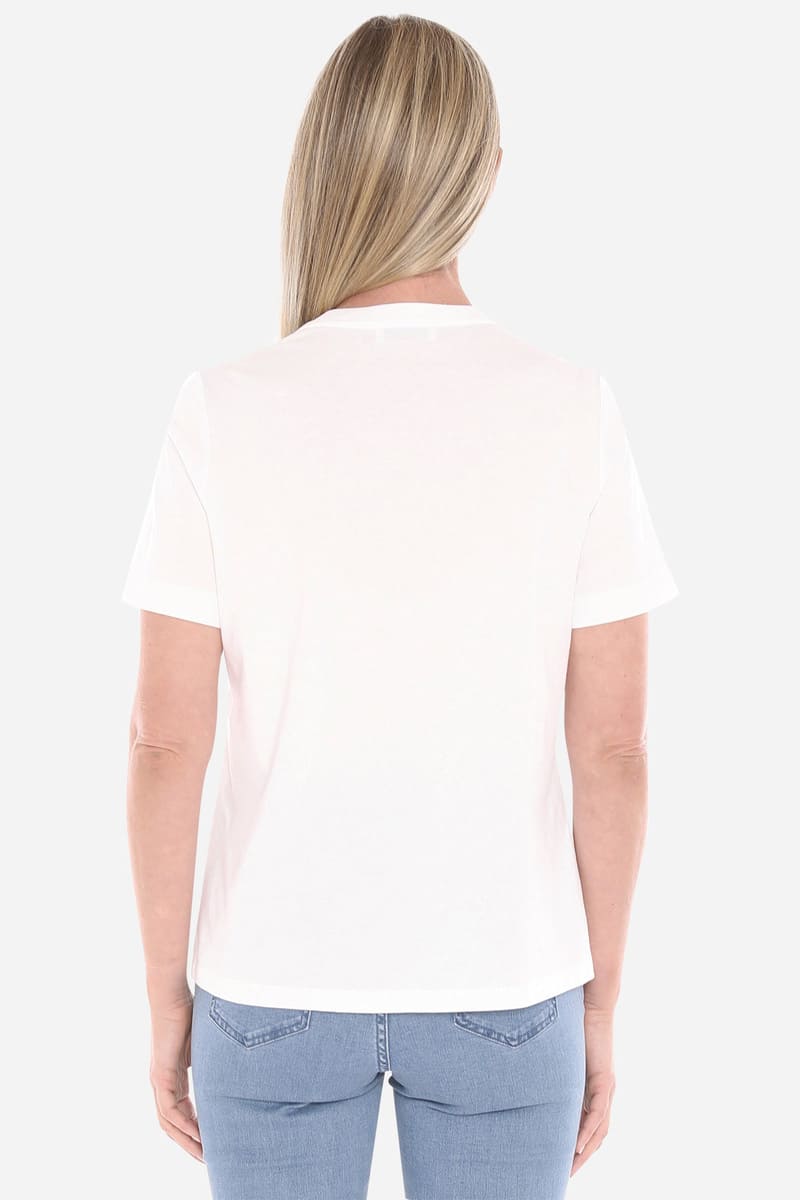 JUMP Beaded Palm Tee BasilWh