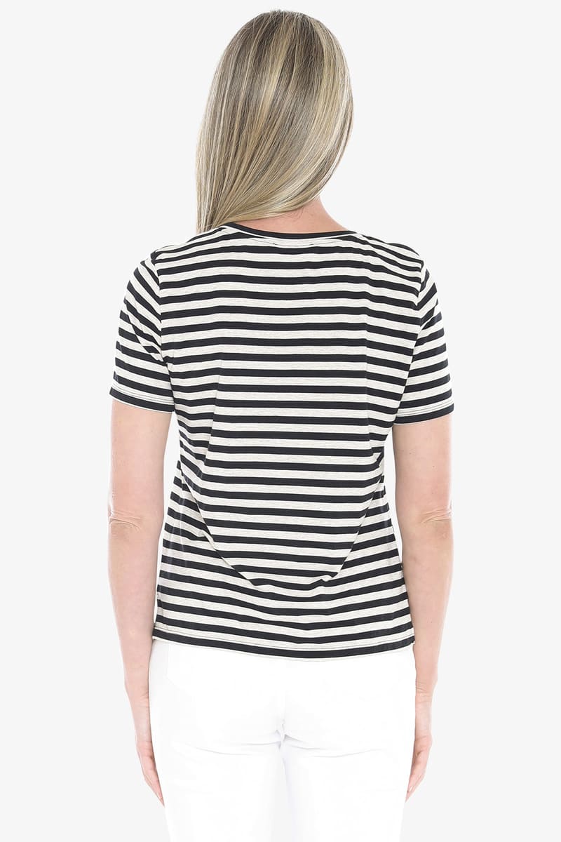 JUMP Stripe SS Tee BlackFl