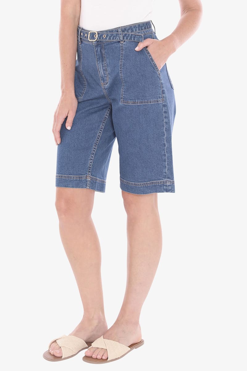 JUMP Bermuda Denim Shorts DBlue