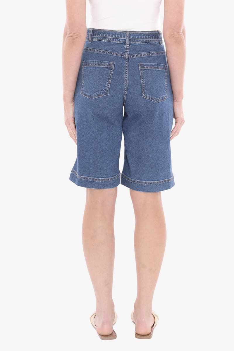JUMP Bermuda Denim Shorts DBlue