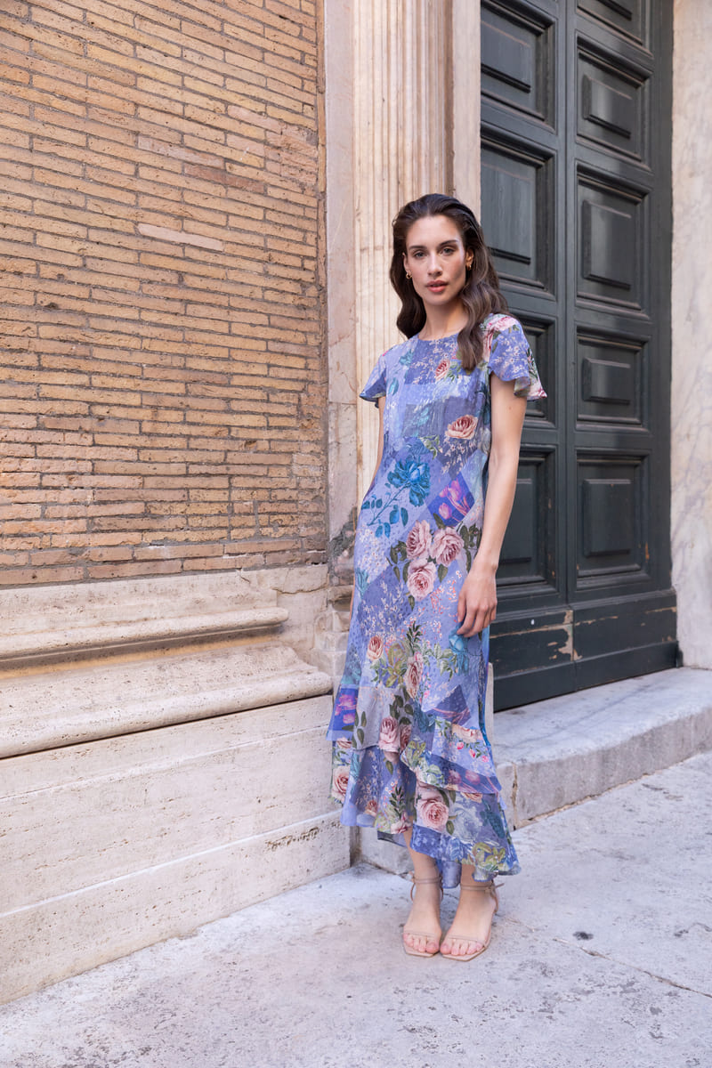 kachel maxi dress KACHEL Ashley Maxi Dress SkyTh – Paperdoll