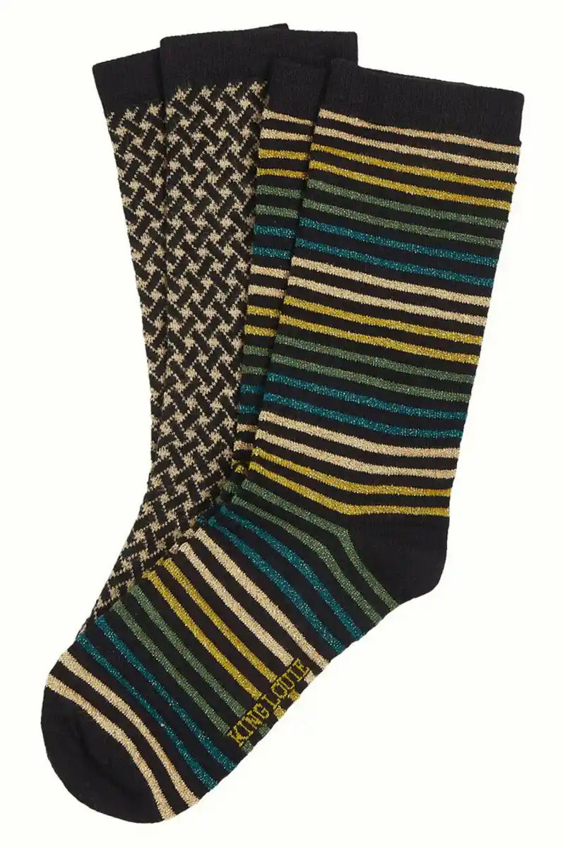 KING LOUIE Socks 2 pack Boxed Pebble