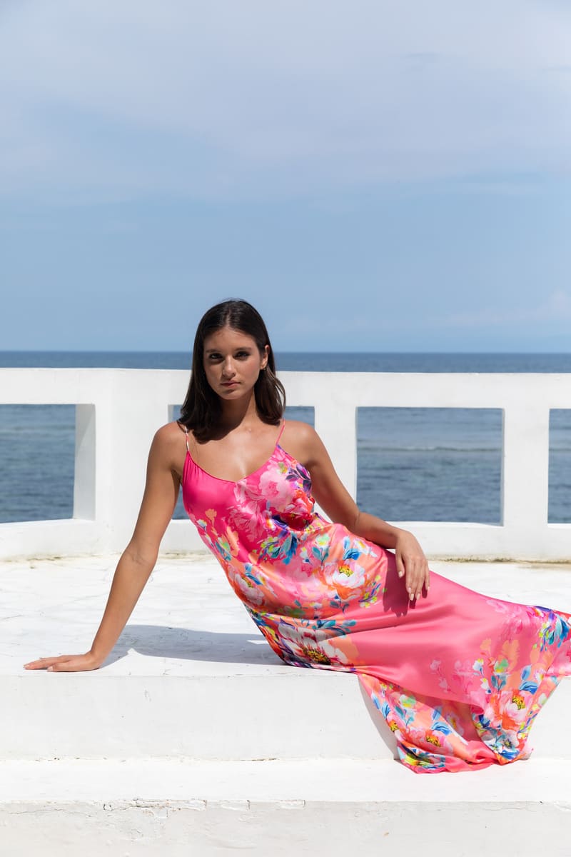 KACHEL Lia Slip Dress Vivid Petals