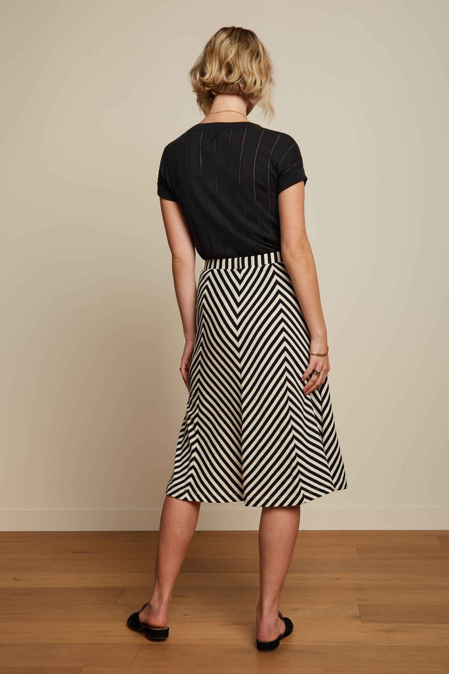 KING LOUIE Orchid Boatneck Top Black