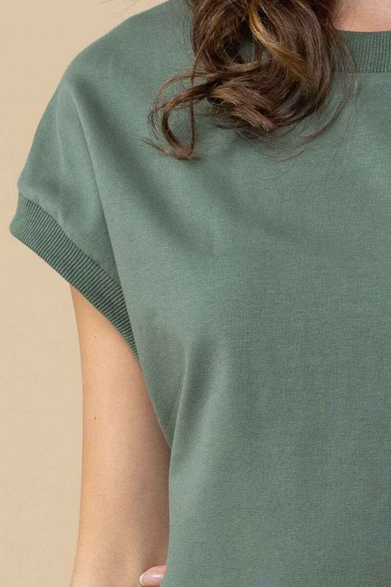 CHARLO Kylee T-Shirt Maxi Dress Khaki