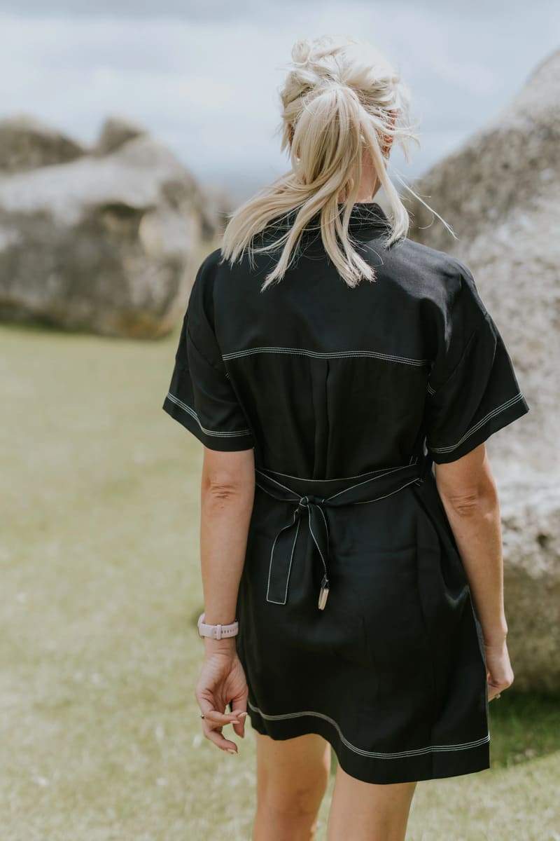 MOKE Cora Shirt Dress Black