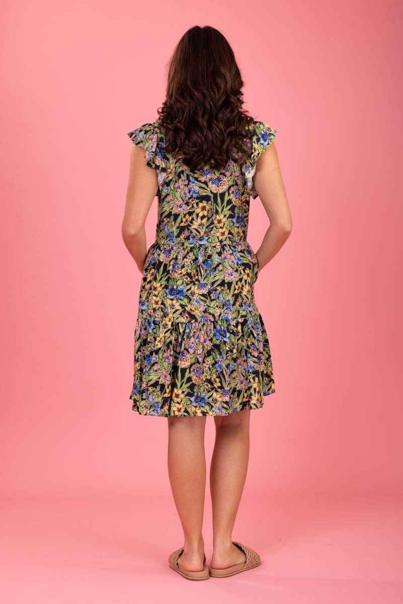 CHARLO Miriam Dress BlueFl
