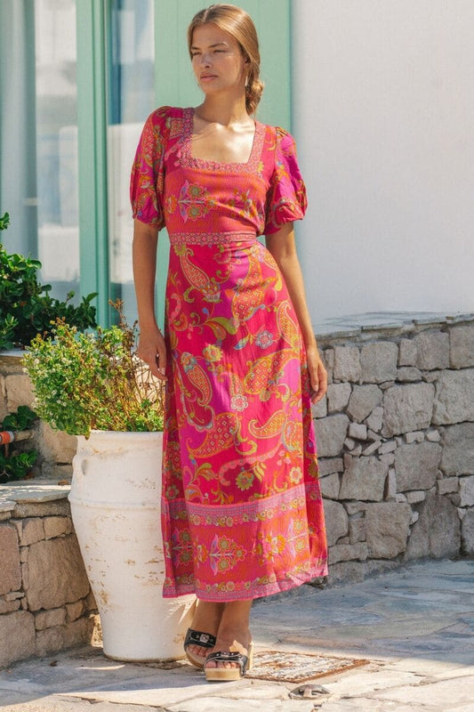 NLB Nicola Midi Dress Rouge