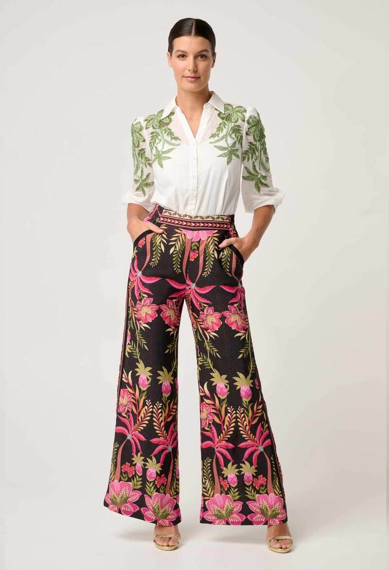 ONCE WAS Willow Pants Black