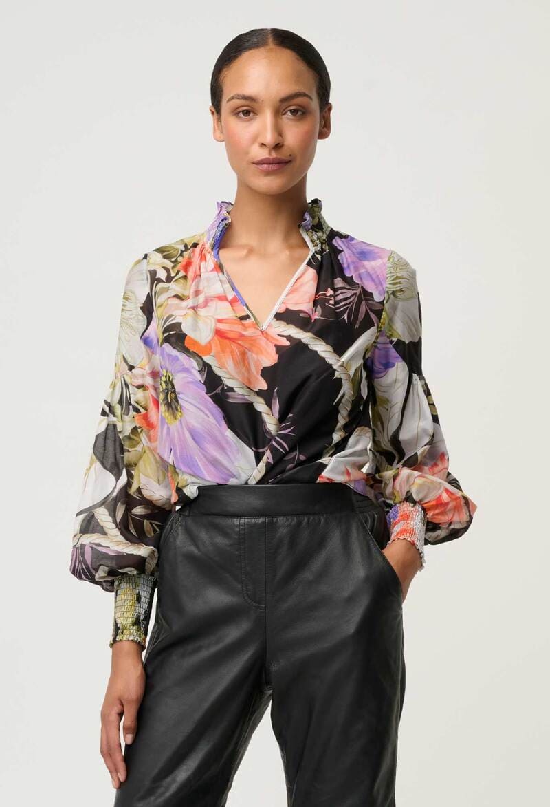 ONCE WAS Montoya Leather Pants Onyx