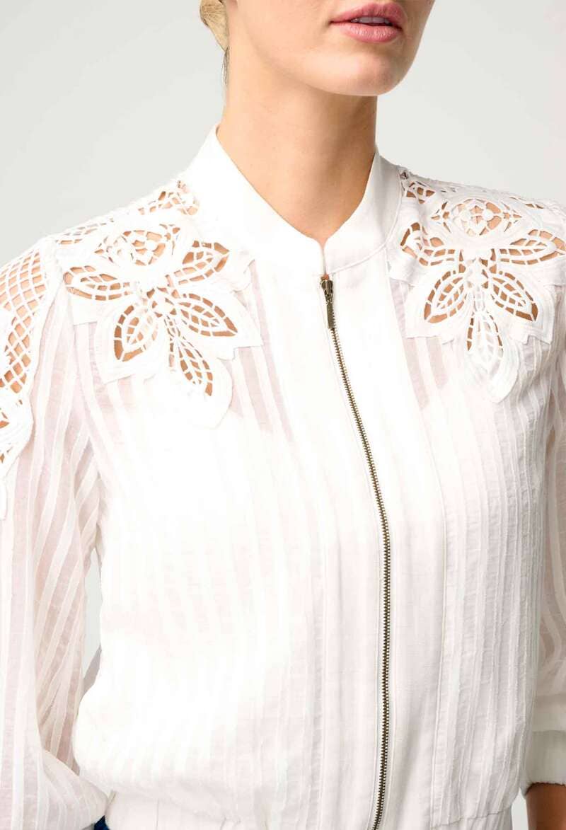 ONCE WAS Lamia Tencel Bomber Ivory