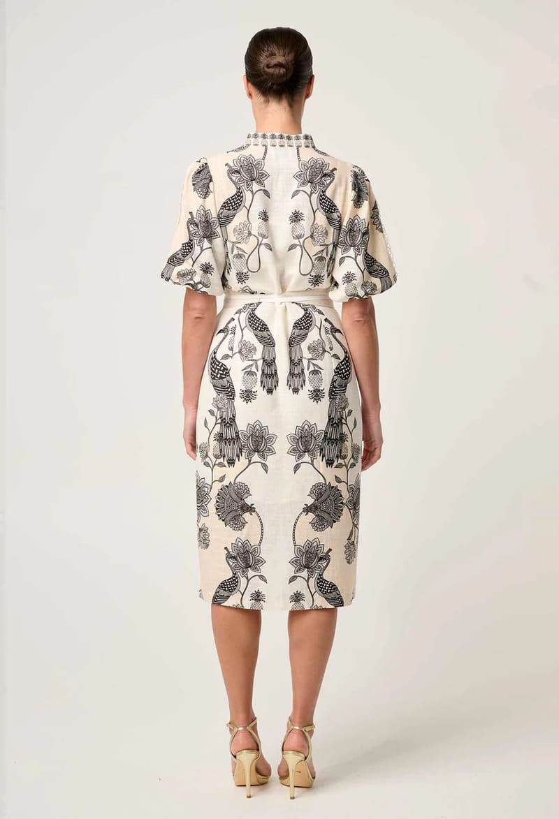 ONCE WAS Gaia Dress ImpStone