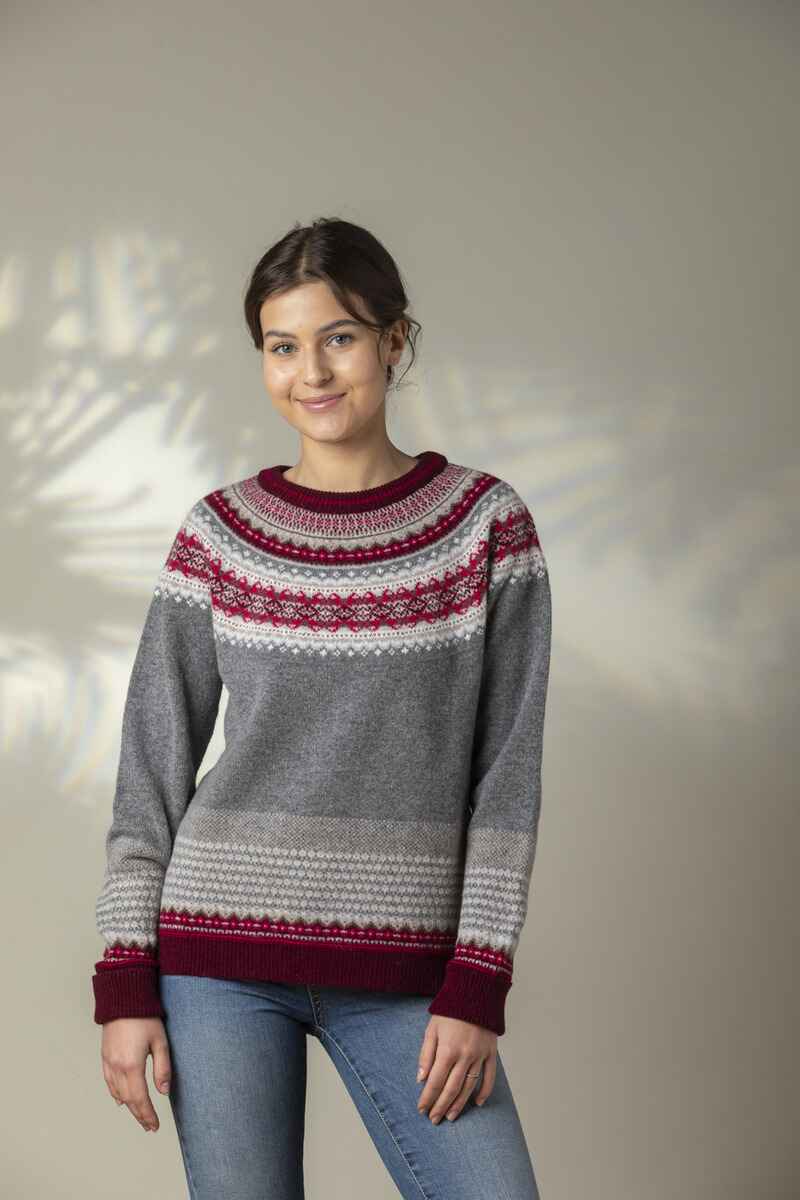 ERIBE Alpine Sweater Greyberry (long)