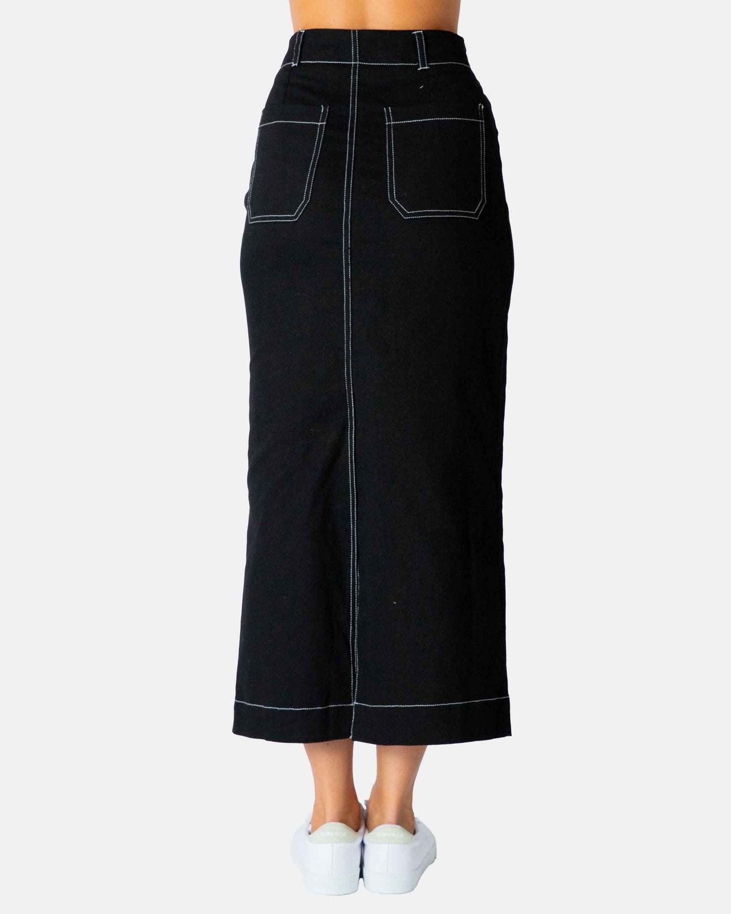 PAPER HEART Stitch Skirt Black