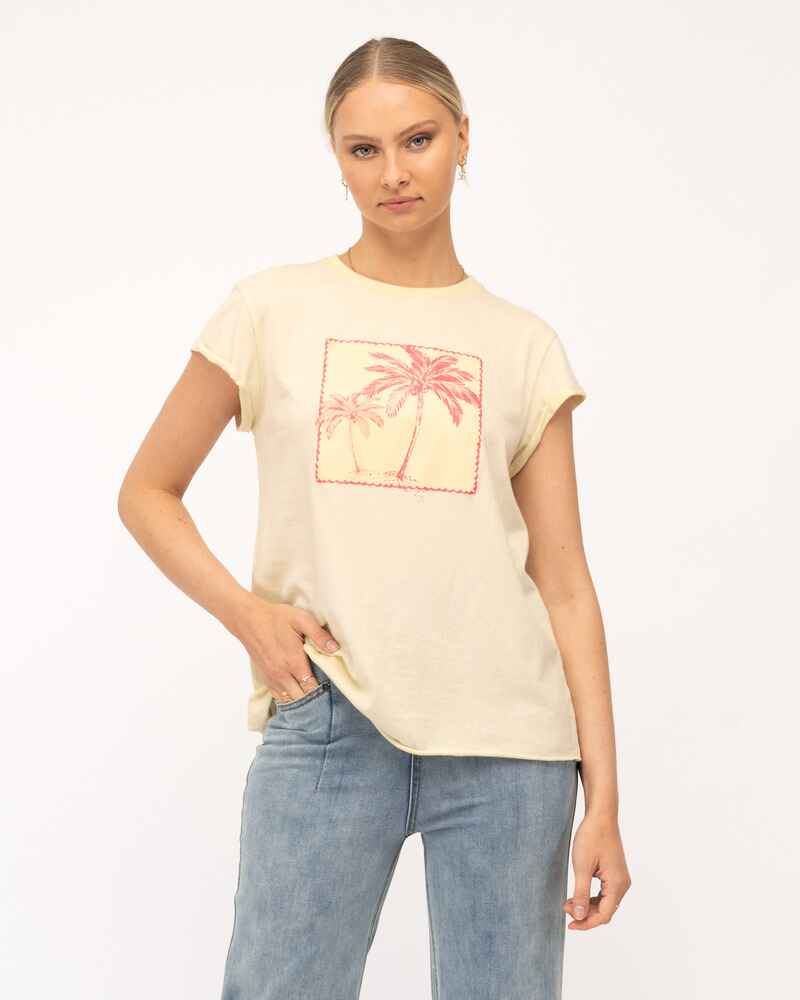 PAPER HEART Palm Tee Cream