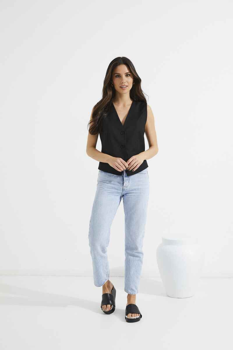 TUESDAY Place Vest Black