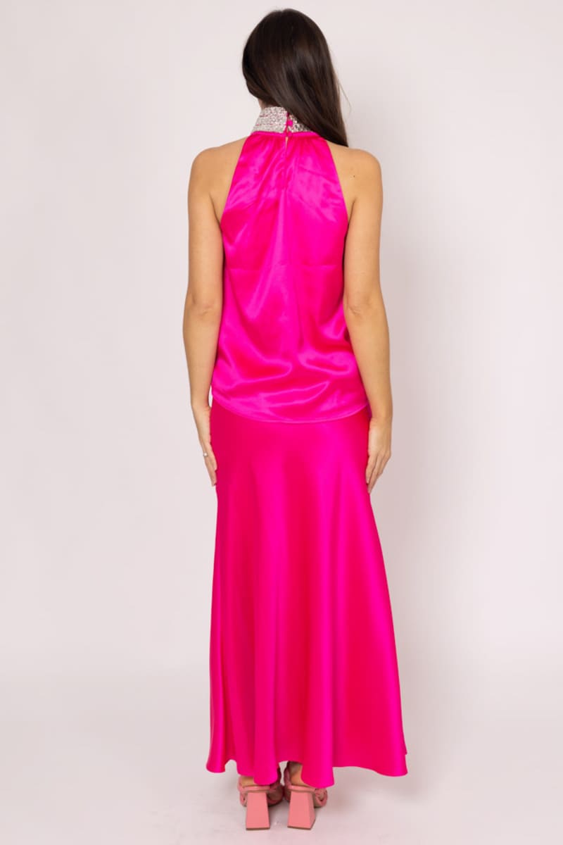 AUGUSTINE Nellie Maxi Skirt HotPink