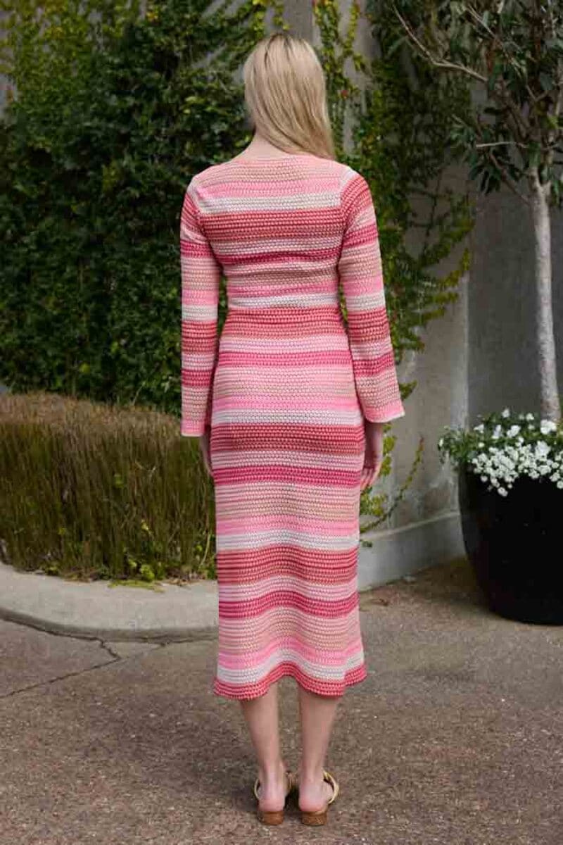 AUGUSTINE Jessie VNeck Dress PinkS