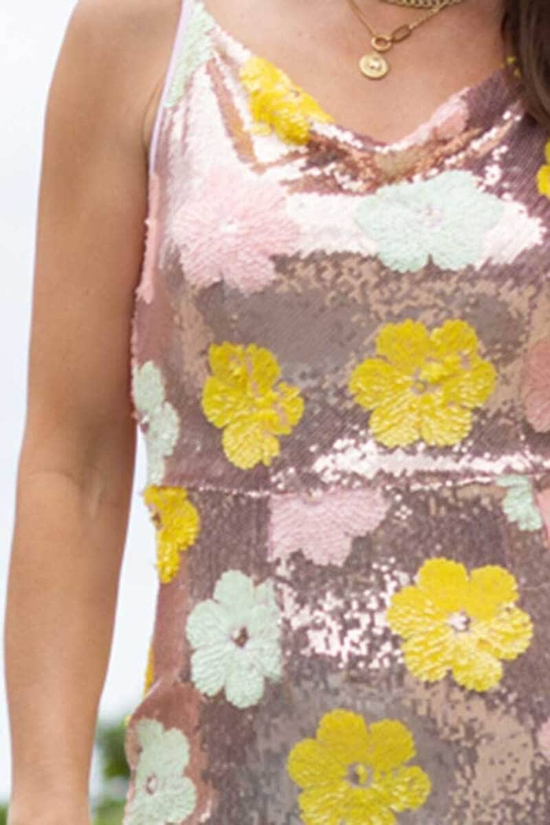 AUGUSTINE Kendall Seq Dress RoseG