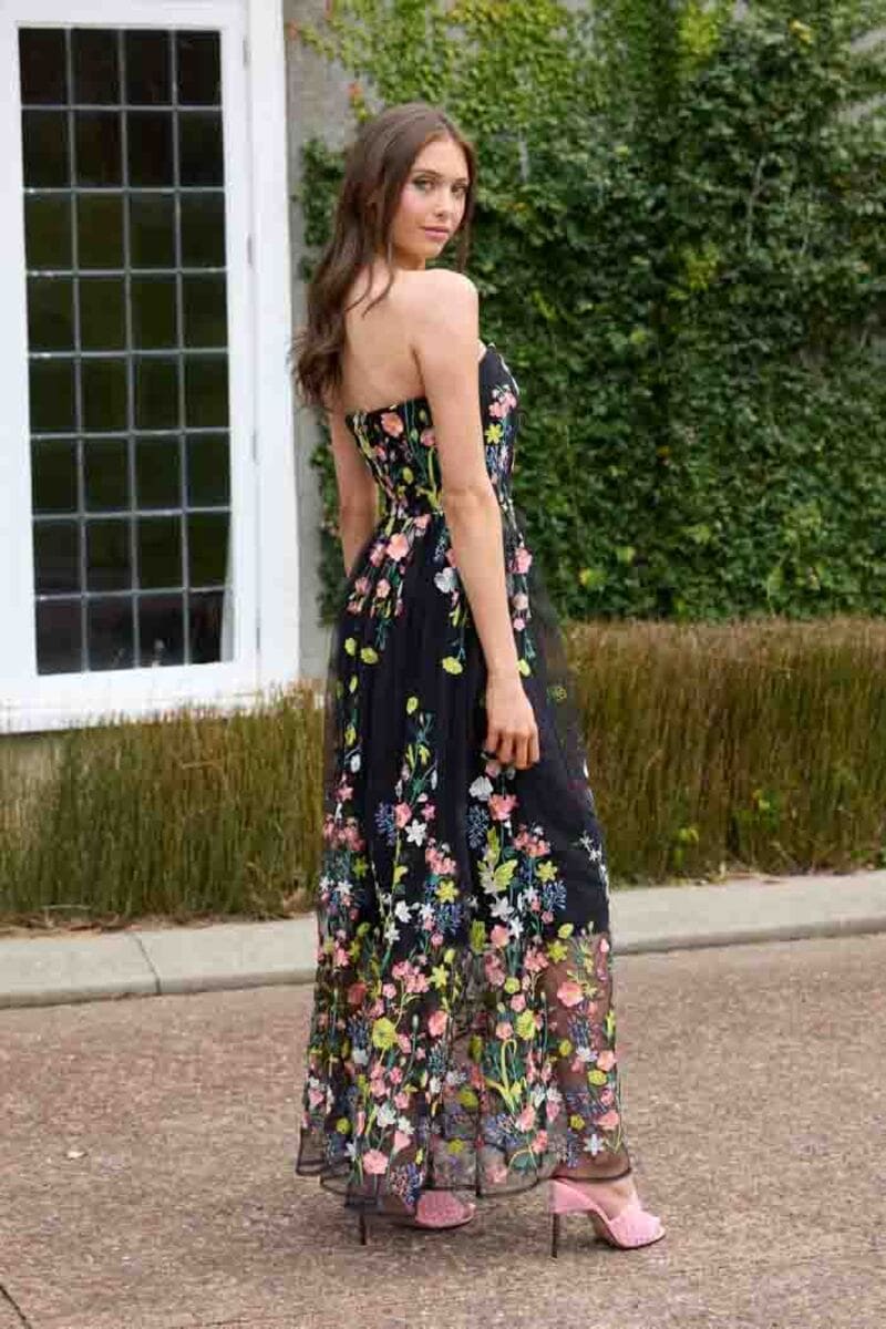AUGUSTINE Cammie Emb Dress BlackL