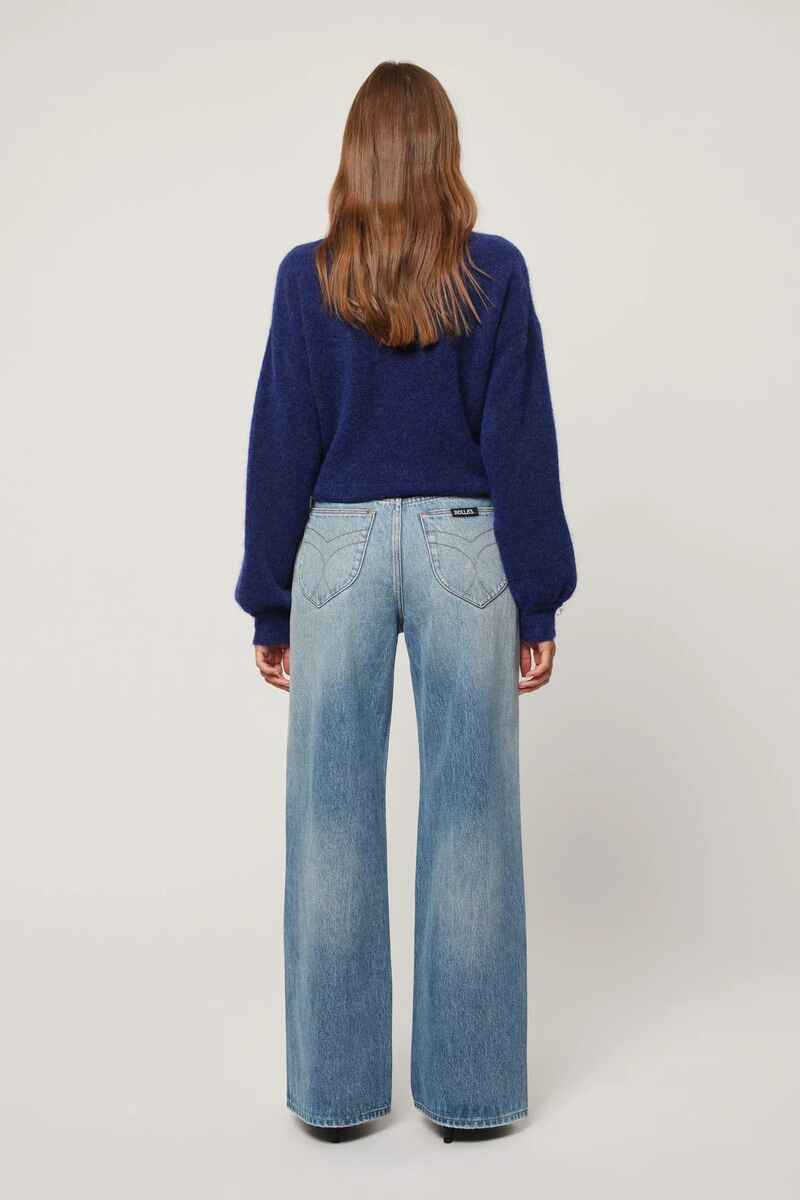 ROLLA'S Lace Knit Cardy Marine