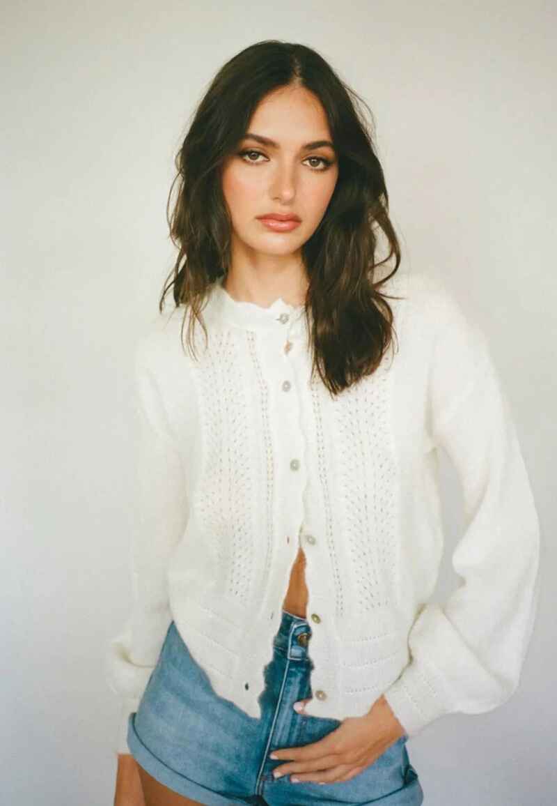 ROLLA'S Lace Knit Cardy Cloud