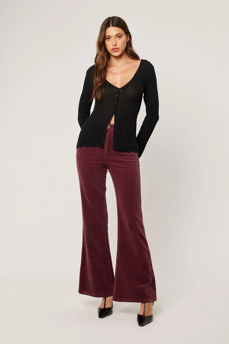 ROLLA'S Eastcoast Flare Cords Oxblood