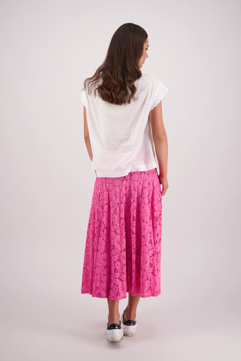 BRIARWOOD Sparkle Lace Skirt Pink
