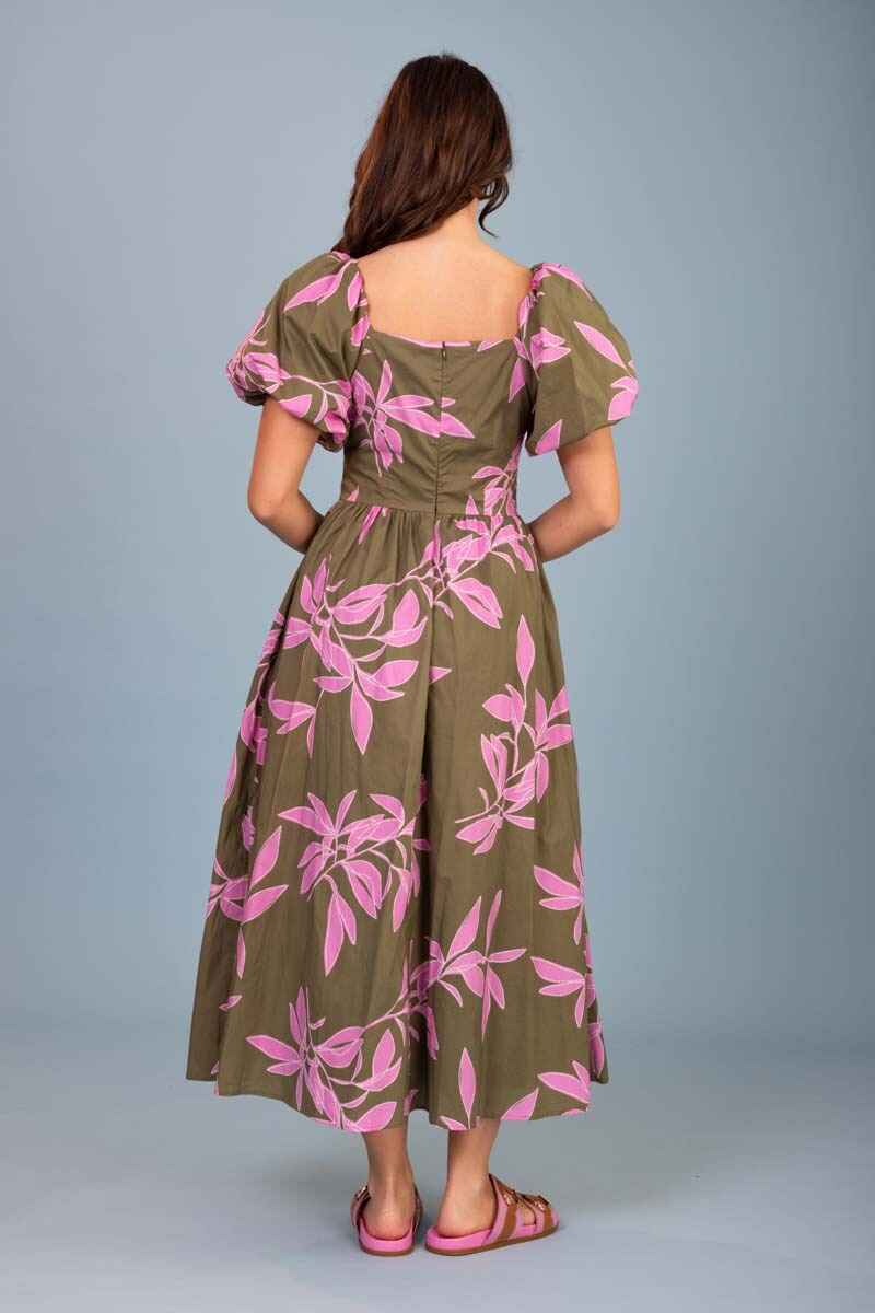 AMAYA Storm Dress GreenPink
