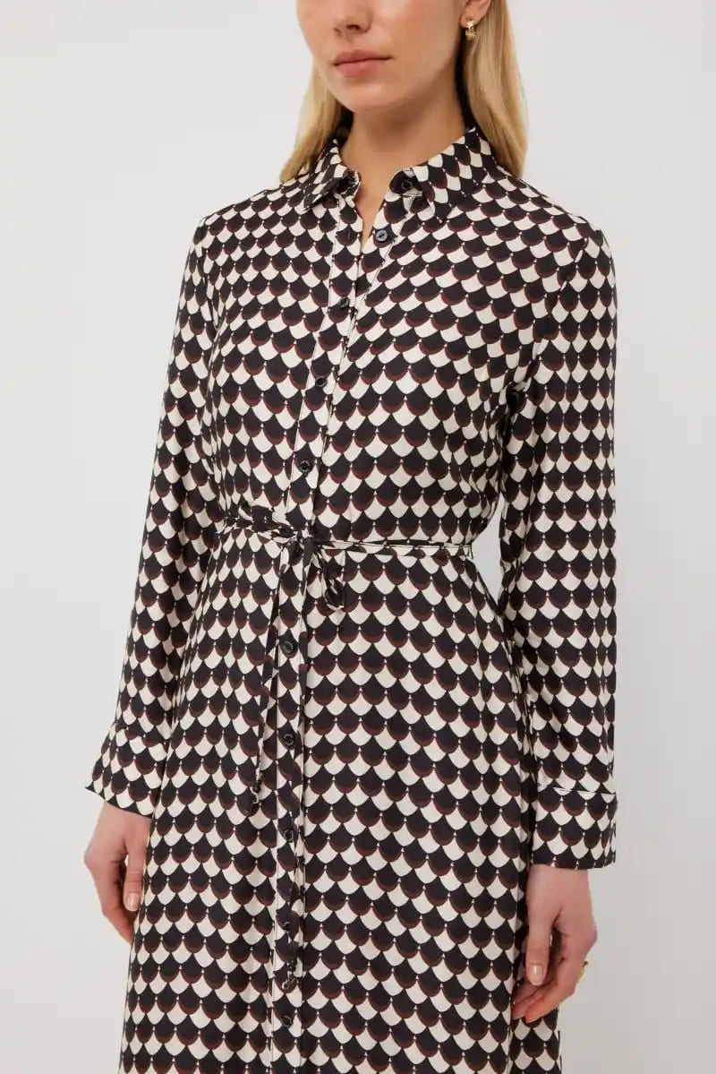 TUESDAY Nicola Sway Dress BlkBrWh