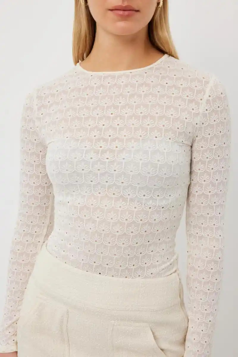 TUES Layering Top Ivory Lace
