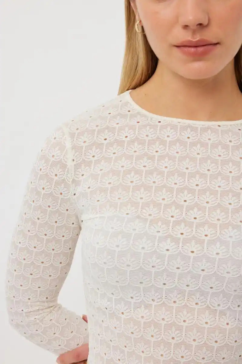 TUES Layering Top Ivory Lace