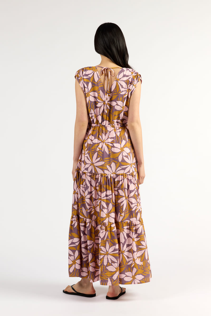 TUES Agni Dress AmaranthFl