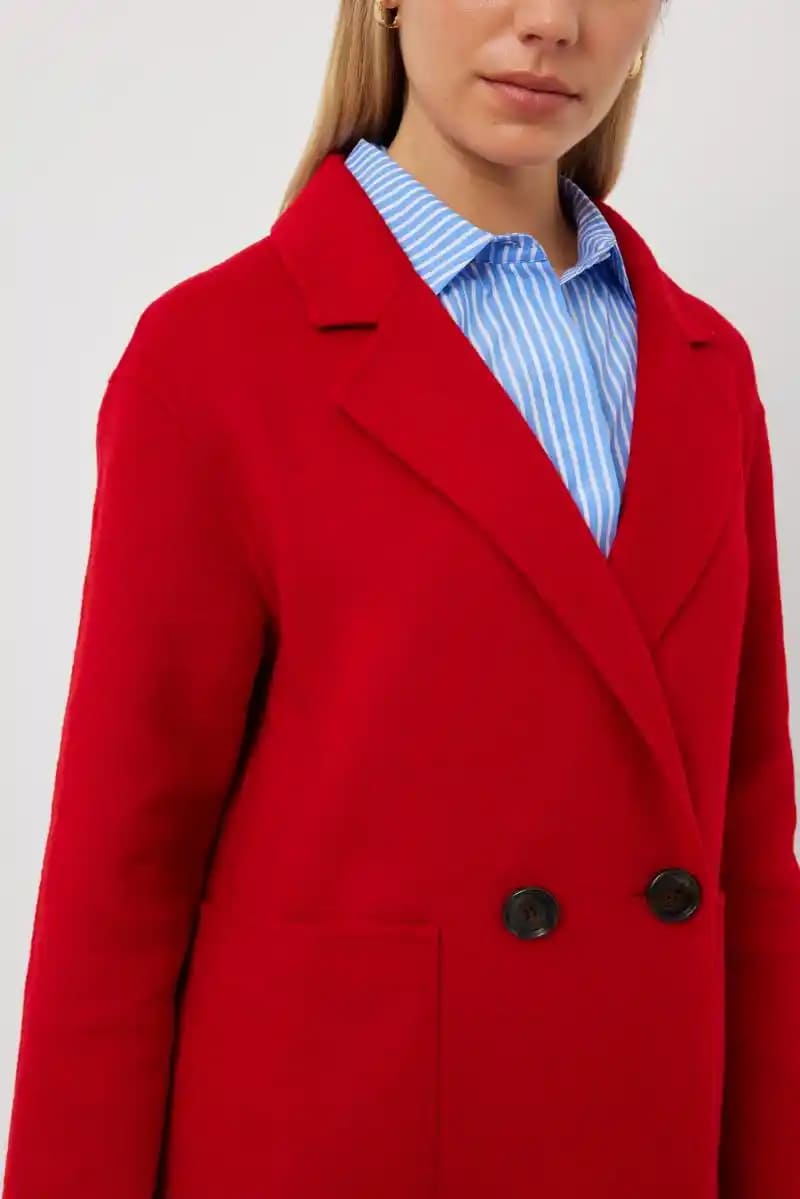 TUESDAY Mac Coat Red