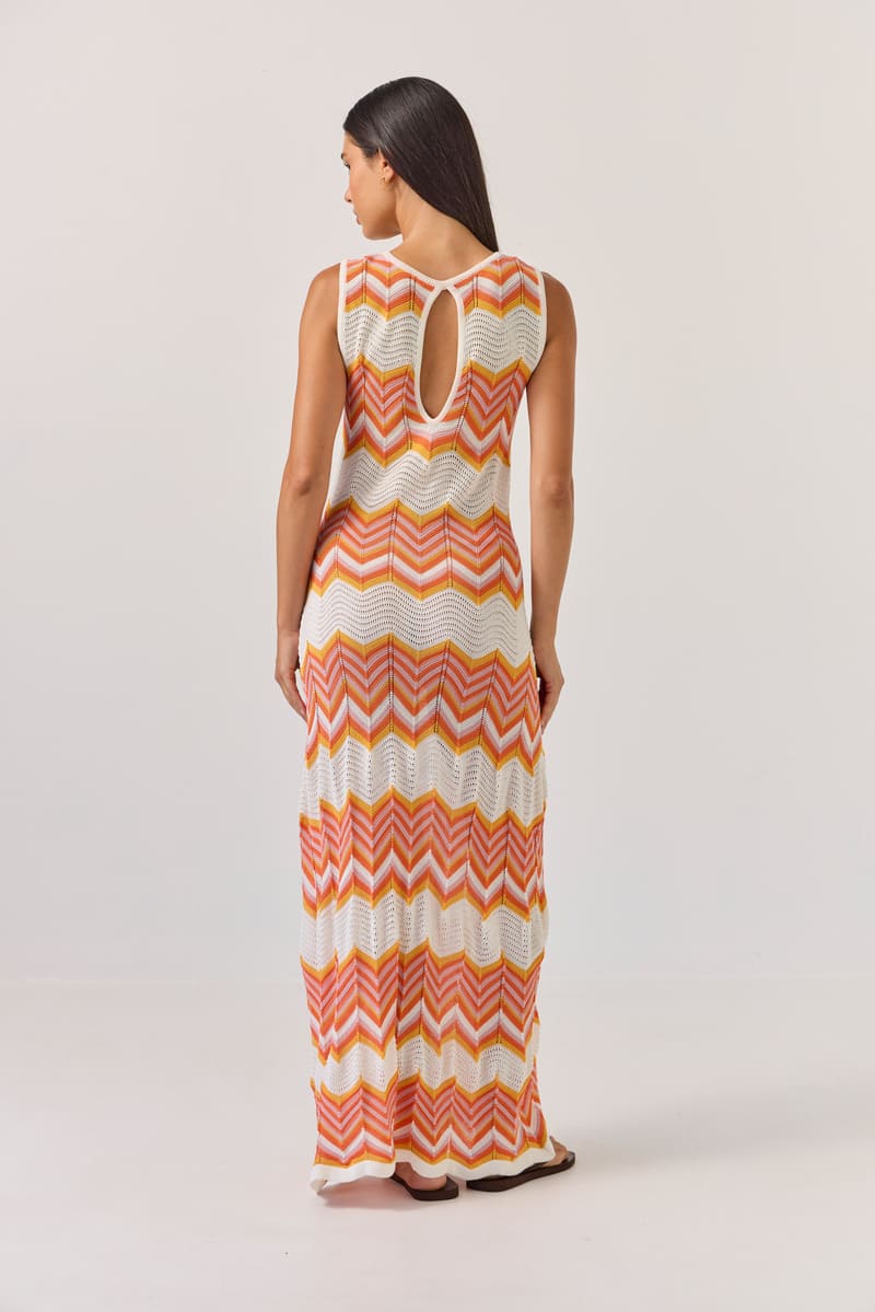 TUESDAY Horizon Dress Chevron