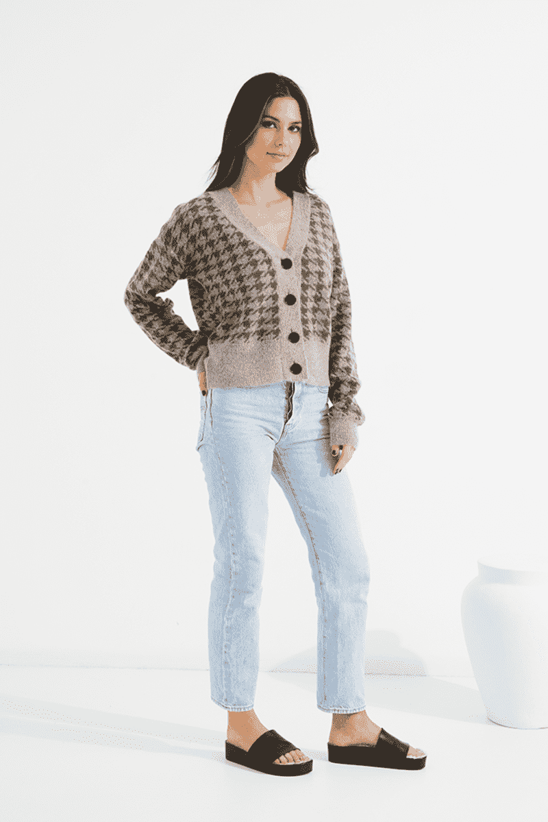 TUESDAY Houndstooth Cardy MOlive