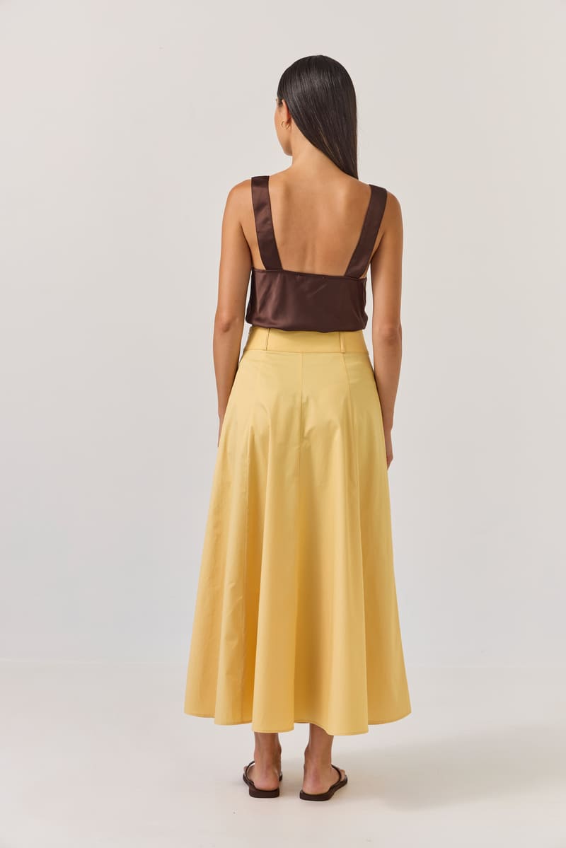 TUESDAY Circle Skirt Gold