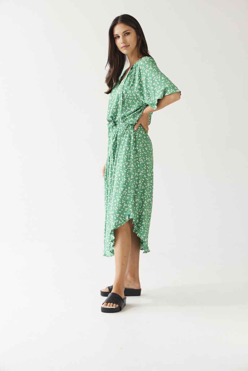 TUESDAY Fleur Dress Green