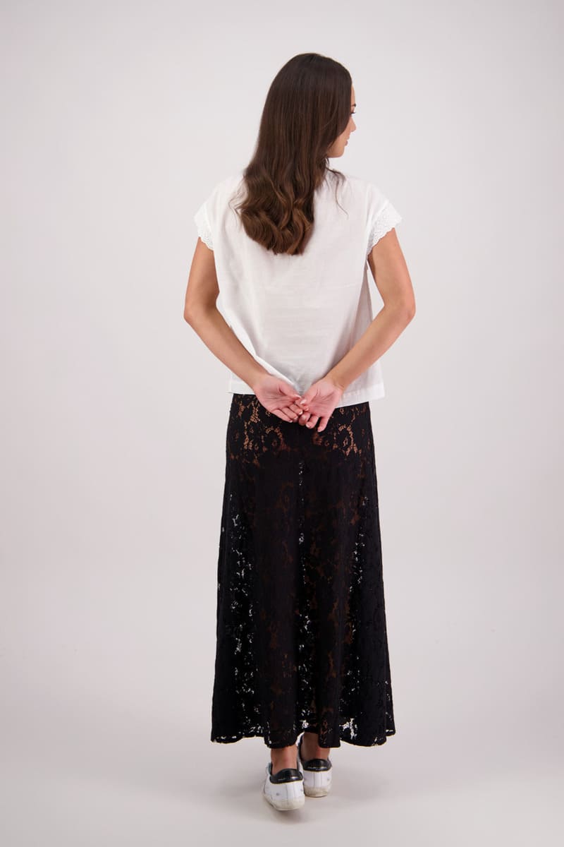 BRIARWOOD Twinkle Lace Skirt Black