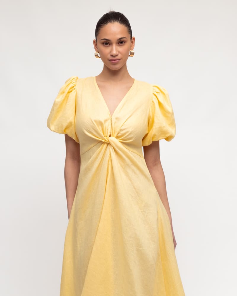 WHITE CLOSET Twist Dress Butter