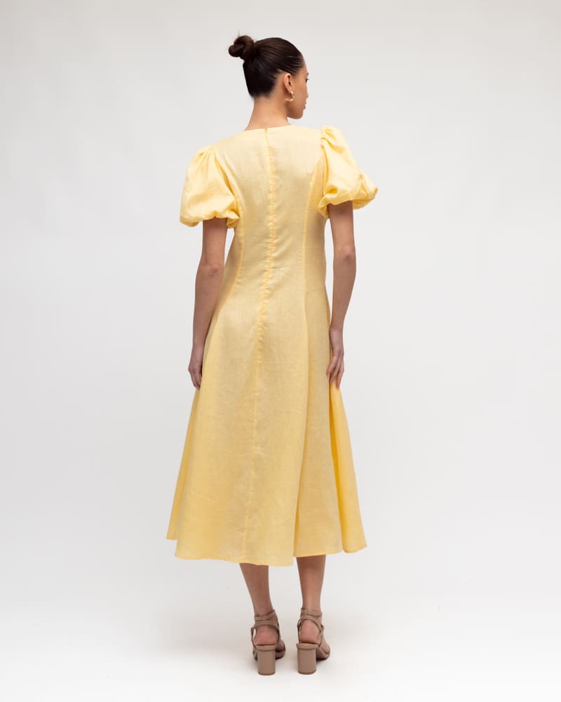 WHITE CLOSET Twist Dress Butter