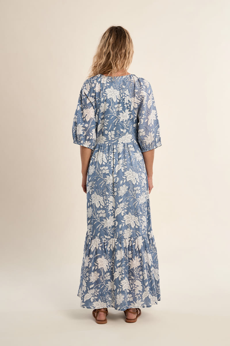 MOLLY BRACKEN Woven Dress BlueDiviya