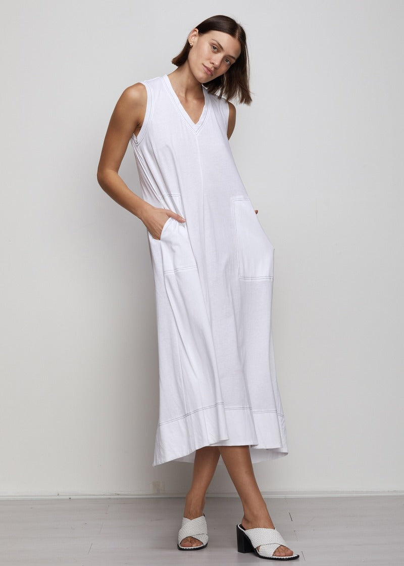 ZAK & PLO Maxi T Dress White