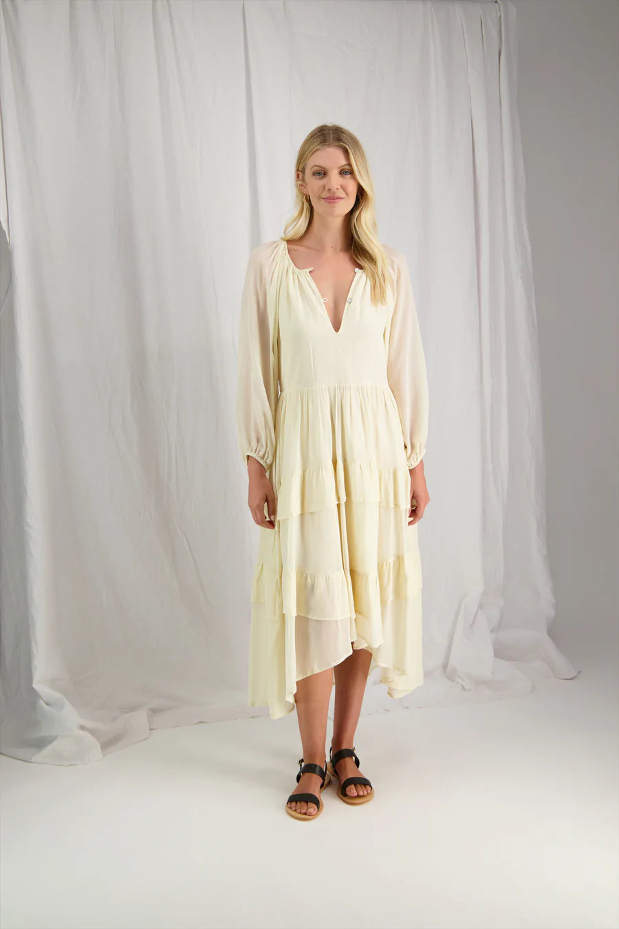 TUESDAY Leah Cream Dress