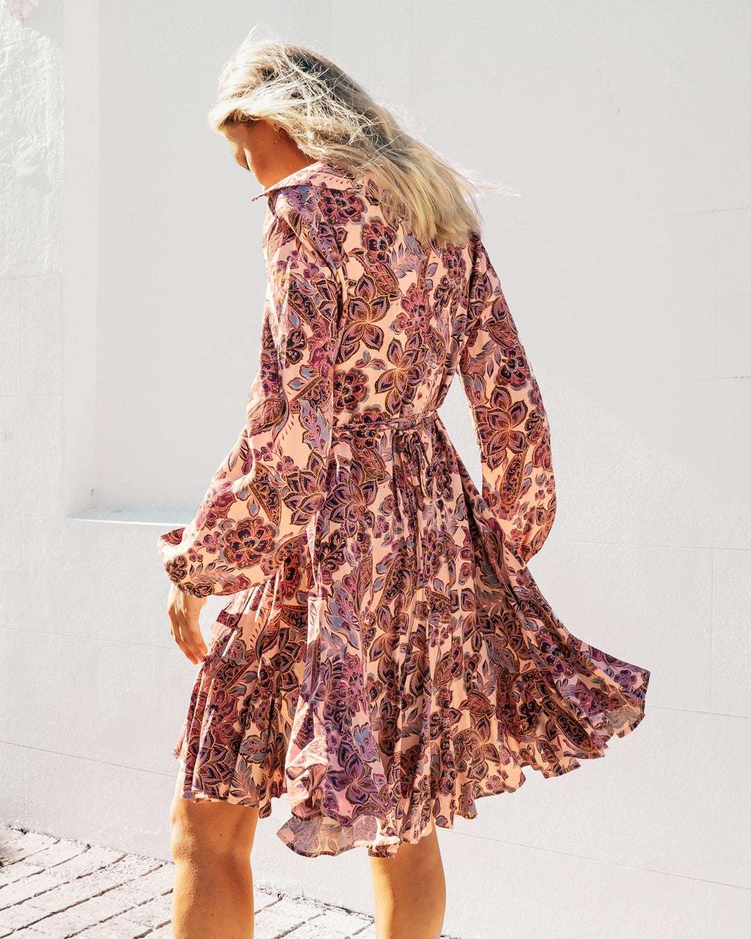 WHITE CLOSET Elinor Frill Dress