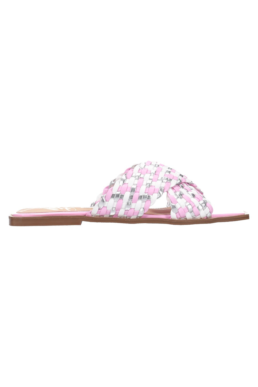 HEY MON Briony Pink/Wh Slide