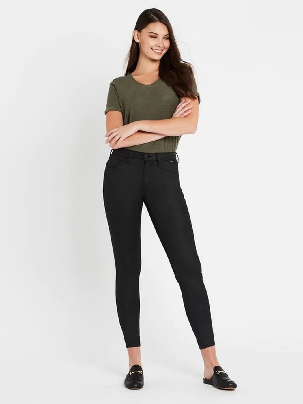 MAVI Alexa Wetlook Jeans Black