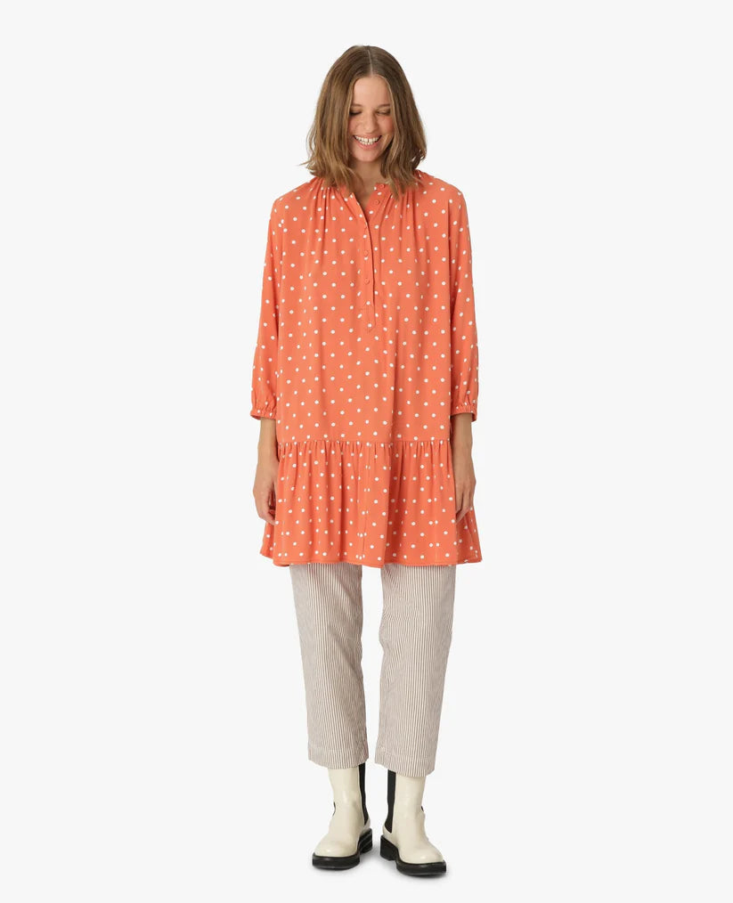 NOA NOA Dotted Tunic Red