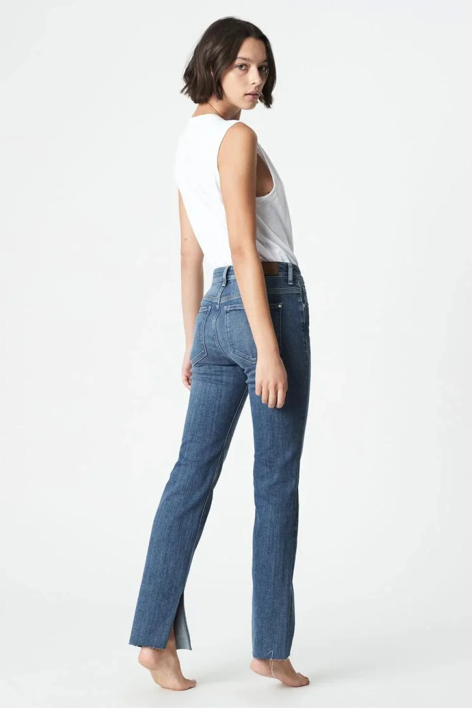 MAVI Maria Slit Flare Jeans MiBl